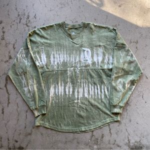 Disney Disneyland Resort Spirit Jersey Green Tie Dye No Cracking / Adult Medium